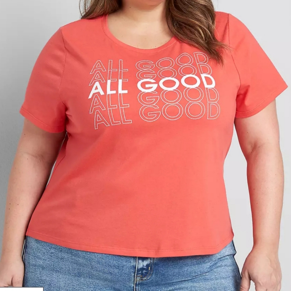 NEW, Eco-Friendly Graphic Tee, Plus Size